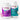 Conceive Plus Women's Fertility Support and Ovulation Support Bundle featuring two supplement bottles—one in purple labeled “Women's Fertility Support” and other in teal labeled “Women's Ovulation Support”—with pink and beige capsules floating beside them, all displayed on white background to show product branding and capsule appearance for improved accessibility.